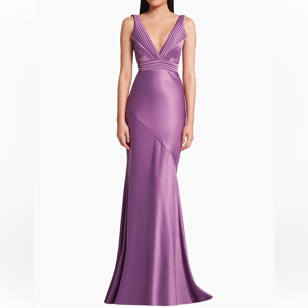 Zhivago Signature Beloved Sleeveless Satin Gown Size 4 NWT
